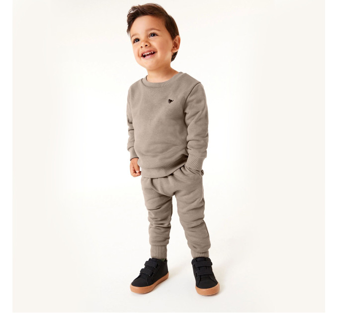 Костюмчик Next Світшот з штанами, фліс, бежевий