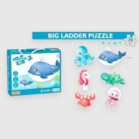 Пазли Мешканці океану 6 картинок-пазлів з 36 елементів та надписом англійською PE 637 (144/2)