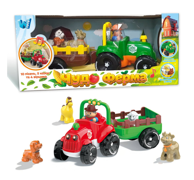Трактор музичний 37586 (12/2) "WToys", ОЗВУЧУВАННЯ УКРАЇНСЬКОЮ МОВОЮ