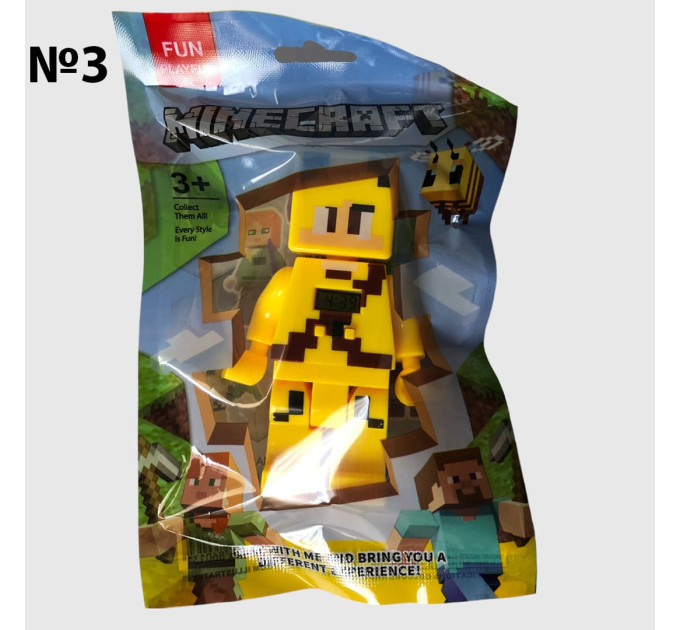 Іграшка фігурка Майнкрафт minecraft з вбудованим годинником 86013 (16/2)
