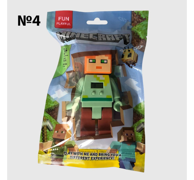 Іграшка фігурка Майнкрафт minecraft з вбудованим годинником 86013 (16/2)