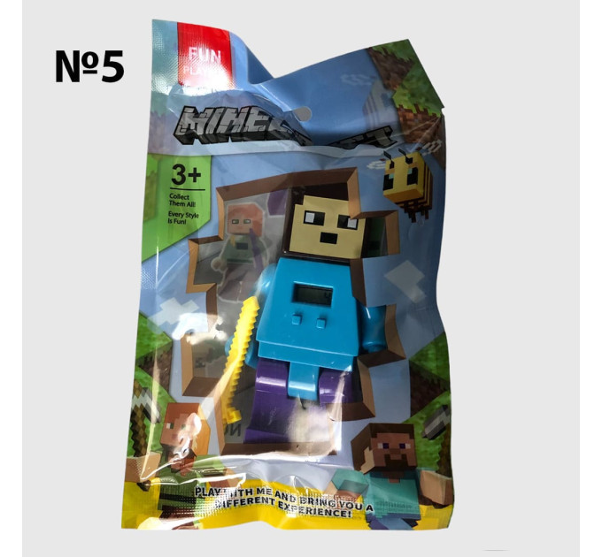 Іграшка фігурка Майнкрафт minecraft з вбудованим годинником 86013 (16/2)