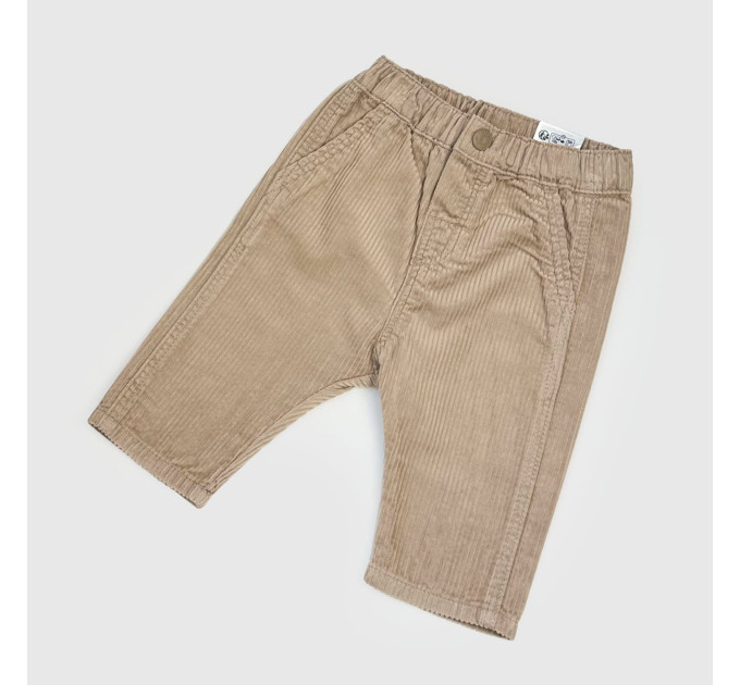 Штани H&M вельветові, бежевий