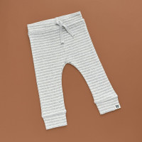 Штани George, сірий/молочна полочка рубчик