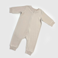 Чоловічок H&M з блискавкою, відкрита ніжка, фліс, бежевий