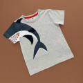 Футболка, сірий/хвіст акули