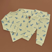 Піжама George трикотажна, зелений/динозаврики